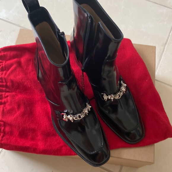 Christian Louboutin Spike Decor Ankle Boots - Picture 2 of 4